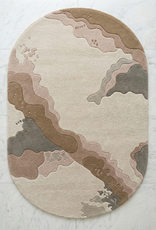 Modern geometric rug for living room export quality